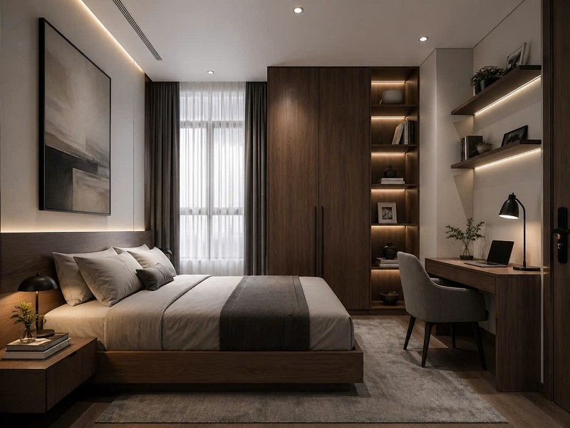 tủ quần áo gỗ công nghiệp mdf