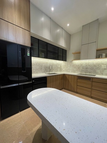 Tủ bếp MDF phủ Melamine HTP0001