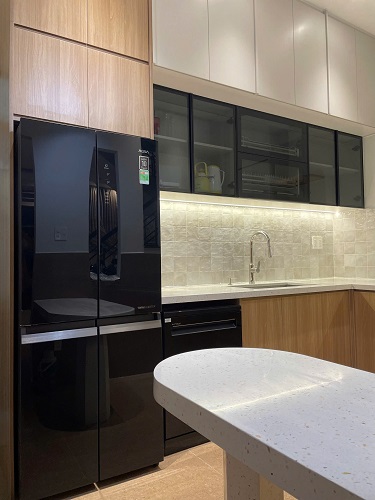 tủ bếp MDF phủ Melamine