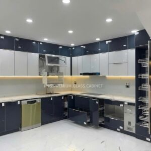 Tủ Bếp Nhôm Cánh Kính Cao CấpHTP0004