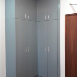 Tủ Quần Áo Gỗ Công Nghiệp Màu Xám