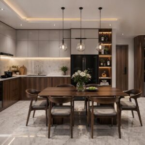 Tủ bếp MDF phủ Melamine HTP0002